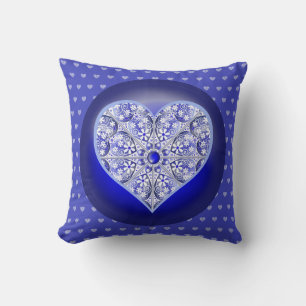 Ceramic Lace Blue of Greece Cushion
