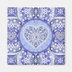 ceramic lace Blue of Greece Magnet