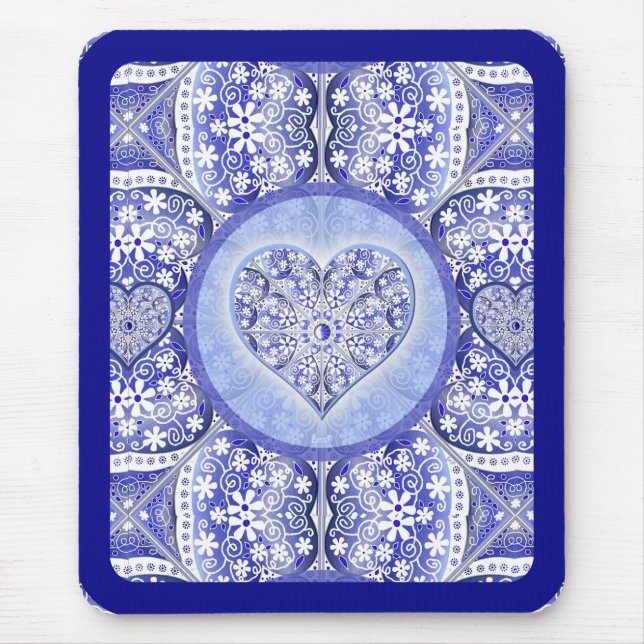 Ceramic lace Blue of Greece Mouse Pad (Front)
