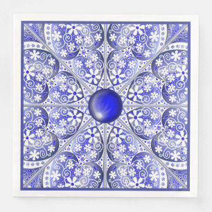 Ceramic Lace Blue of Greece Napkin