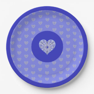 Ceramic Lace Blue of Greece Paper Plate