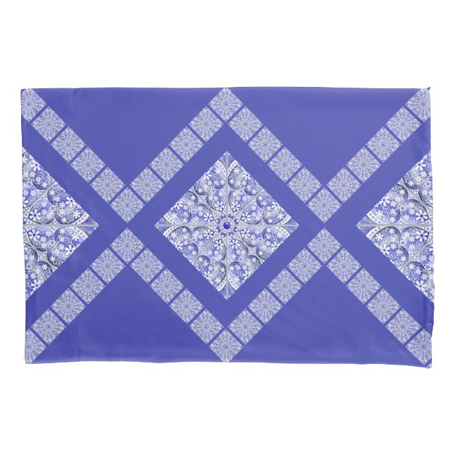 Ceramic Lace Blue of Greece Pillowcase (Front)