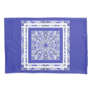 Ceramic lace Blue of Greece Pillowcase