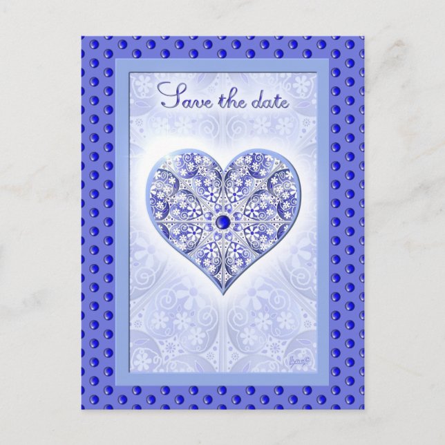 Ceramic Lace Blue of Greece Postcard (Front)
