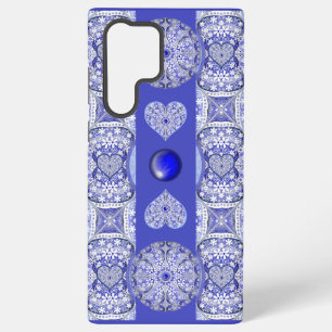 Ceramic lace Blue of Greece Samsung Galaxy Case