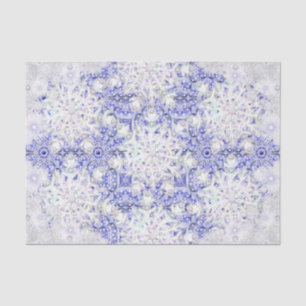 Ceramic lace blue of Greece & snowflake Tissue Paper