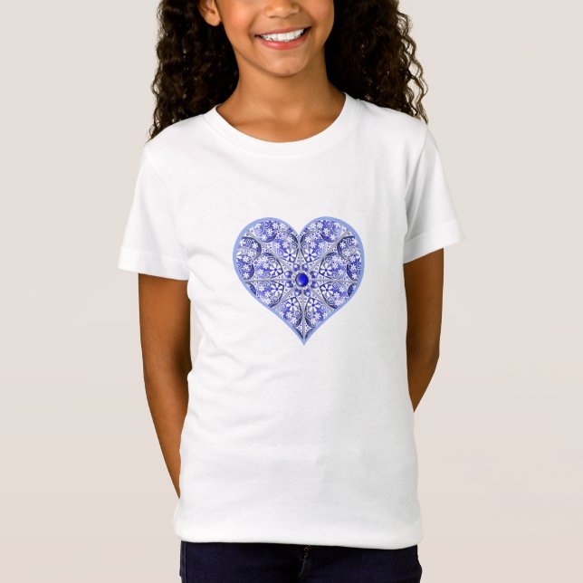 Ceramic lace Blue of Greece T-Shirt (Front)