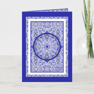 Ceramic Lace Blue of Greece Thank You Card