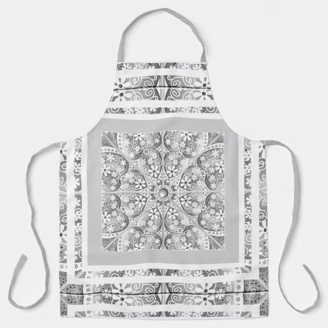 Ceramic Lace grey Apron (Front)