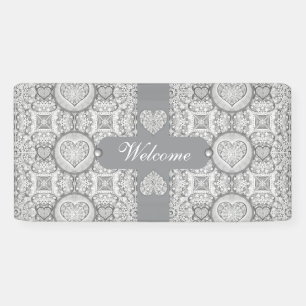Ceramic lace Grey Banner