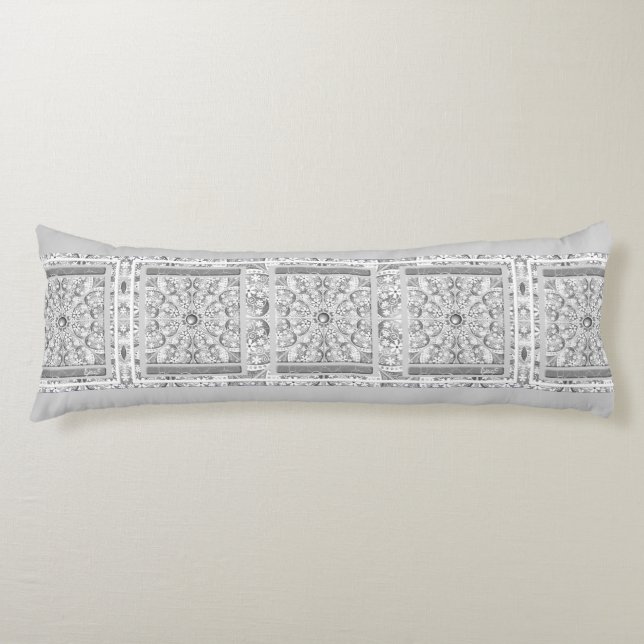 Ceramic Lace grey Body Cushion (Front)