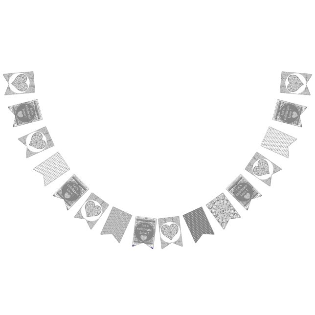 Ceramic Lace grey Bunting (All)