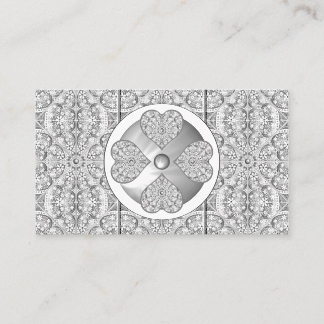 Ceramic Lace grey Enclosure Card (Front)