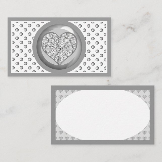 Ceramic Lace grey Enclosure Card (Front/Back)