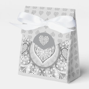 Ceramic lace Grey Favour Box
