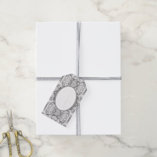 Ceramic lace Grey Gift Tags