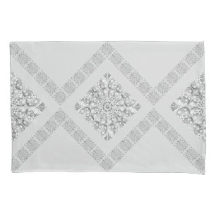 Ceramic Lace Grey Pillowcase