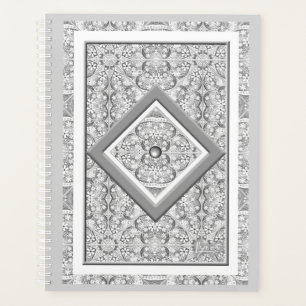 Ceramic Lace Grey Planner