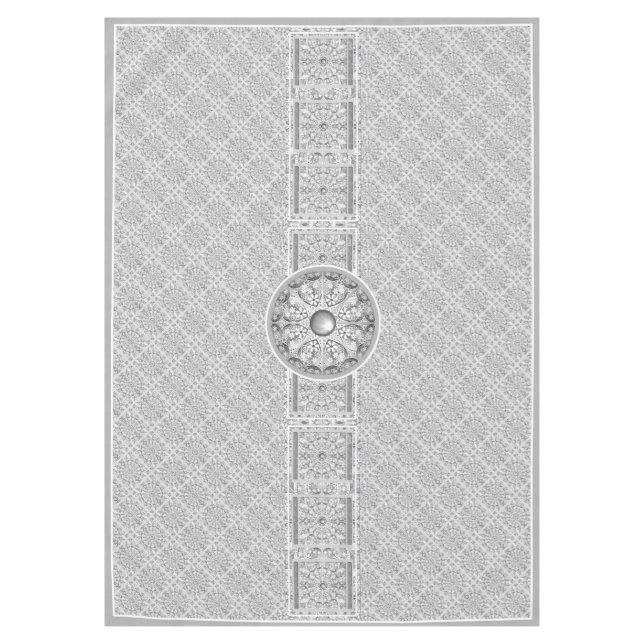 Ceramic Lace grey Tablecloth (Front)