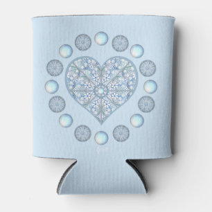 Ceramic Lace Light Blue Can Cooler