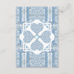 Ceramic Lace Light Blue Enclosure Card