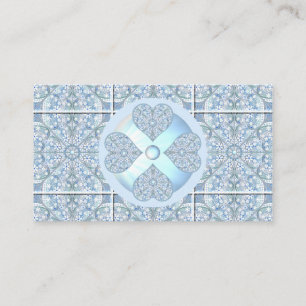 Ceramic Lace Light Blue Enclosure Card