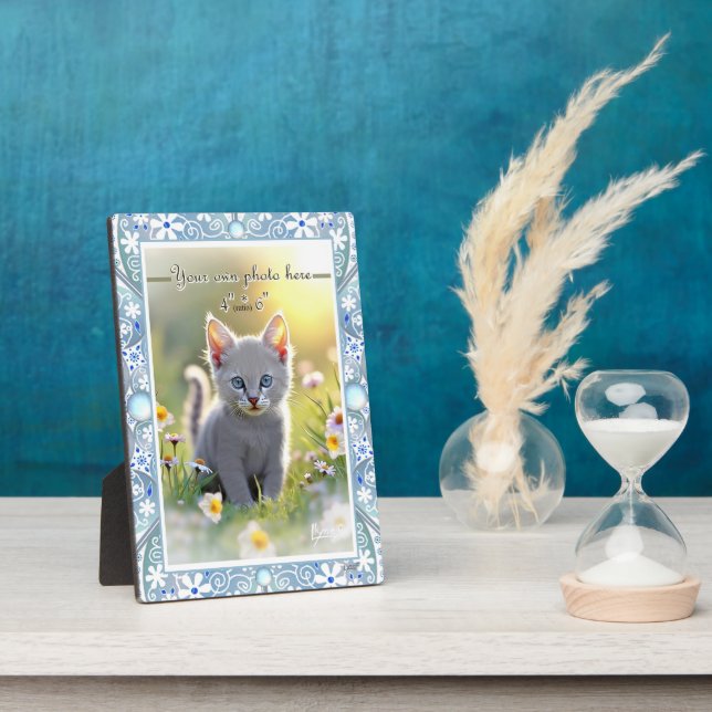 Ceramic Lace Light Blue Plaque (Side)