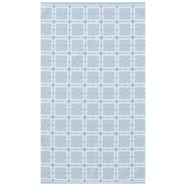 Ceramic Lace Light Blue Tablecloth (Front)