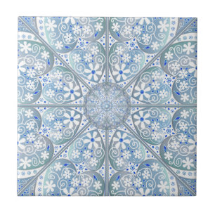 Ceramic Lace Light Blue Tile