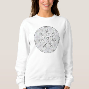 Ceramic lace light grey & snowflake sweatshirt