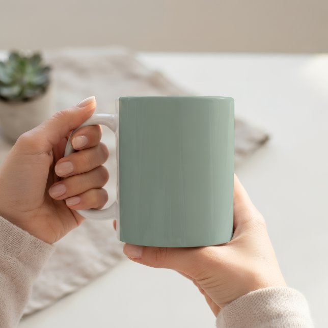 Ceramic Light Green Pastel Solid Color Mug (Creator Uploaded)