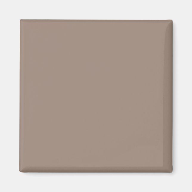 Ceramic Magnet | Minimalist Taupe | Elegant Gift (Front)
