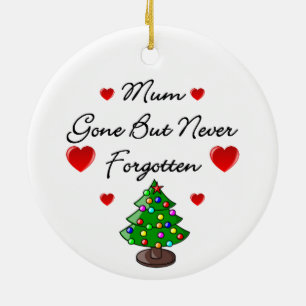 Ceramic Memorial Mum Christmas Tree Ornament