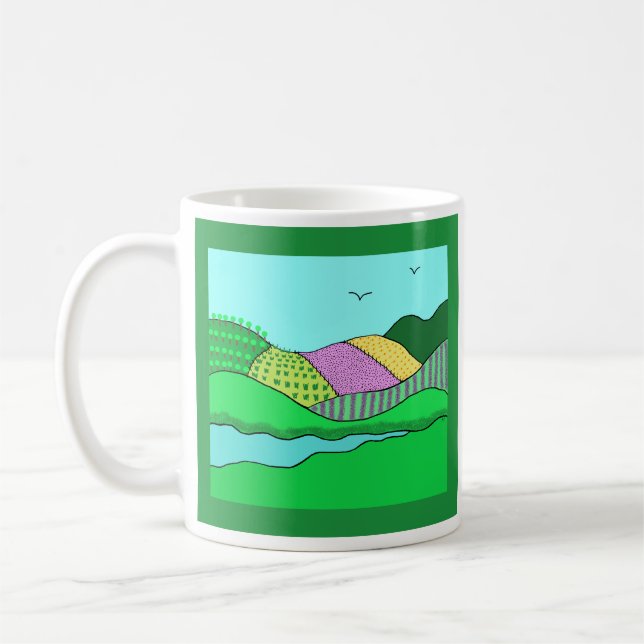 Ceramic Mug - Rolling Hills (Left)
