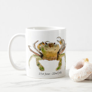 Ceramic mug with Cancer birth sign