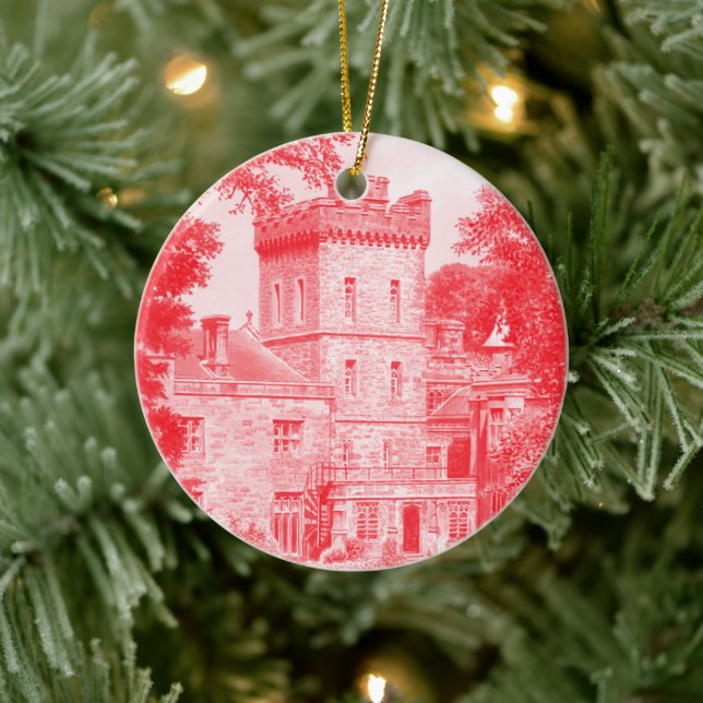Ceramic Ornament - 'Capernwray Hall' (Red) (Tree)