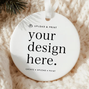 Ceramic Ornament   Design Upload Christmas Decor