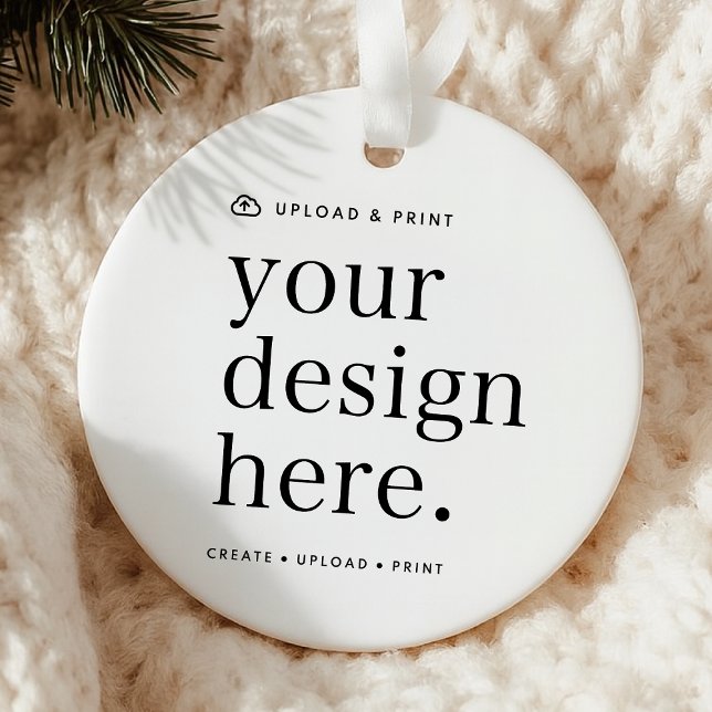 Ceramic Ornament | Design Upload Christmas Decor (Creator Uploaded)