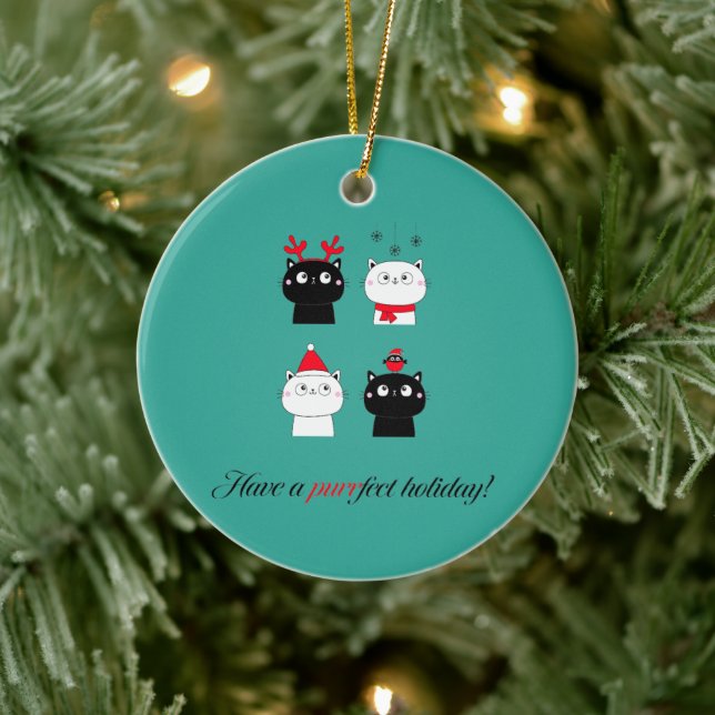 Ceramic Ornament - Puurfect Holiday (Tree)