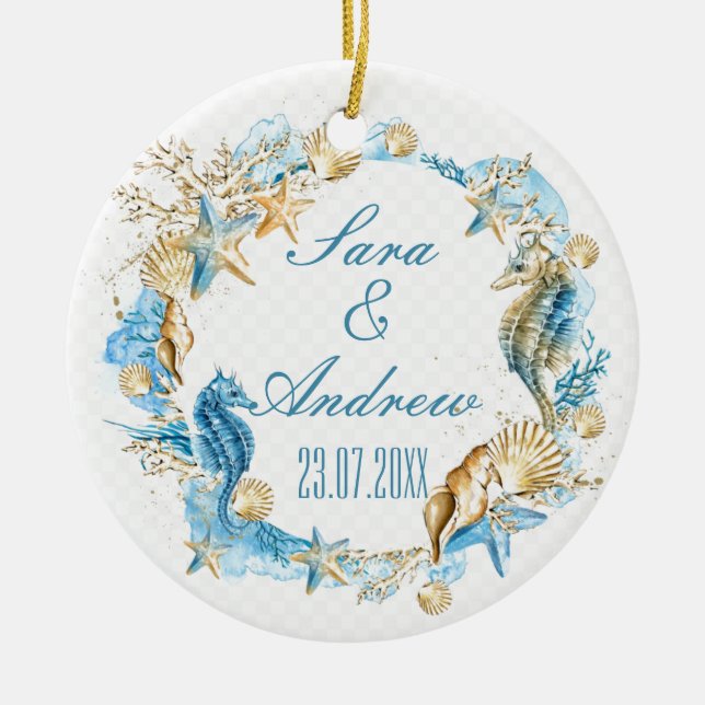 Ceramic Ornament - Sealife (Front)