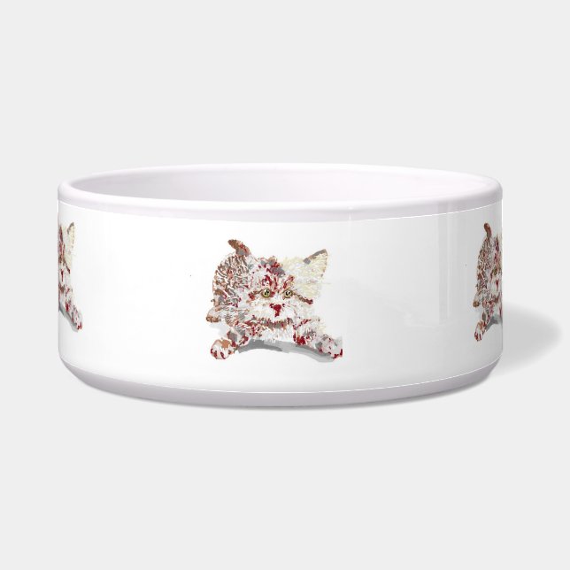Ceramic Pet Bowl : Just Playful (Front)