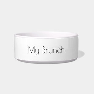Ceramic Pet Bowl My Brunch bowl