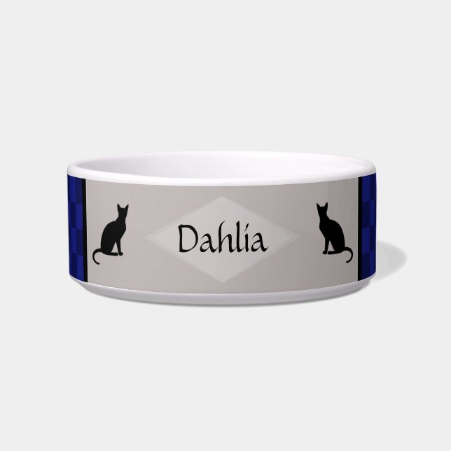 Ceramic Pet Bowl with cats - HAMbWG (Front)