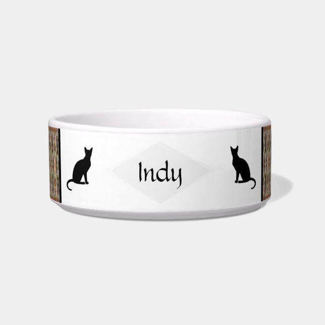 Ceramic Pet Bowl with  Design  - HAMbWG (Front)