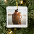 Ceramic Photo Ornament | Minimal Christmas Couple