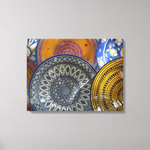 Ceramic Plates Canvas Print