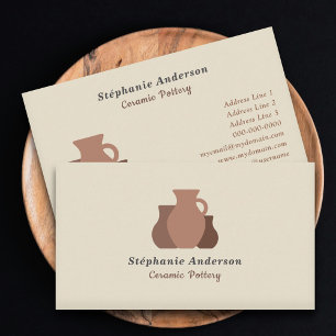 Ceramic Pottery Artist Business Card