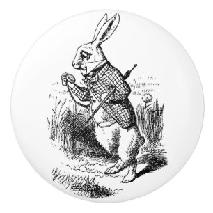 Ceramic Pull - Alice in Wonderland Theme, Rabbit