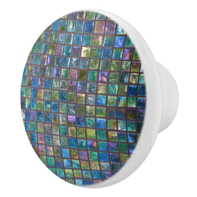 Ceramic Shiny Multicolor Tiles Knob (Right)