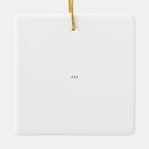 Ceramic Square Ornament